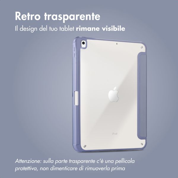 imoshion Origami Bookcase Apple iPad 9 (2021) 10.2 inch / iPad 8 (2020) 10.2 inch / iPad 7 (2019) 10.2 inch - Lavender