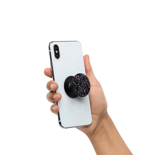 PopSockets PopGrip - Afneembaar - Sparkle Black