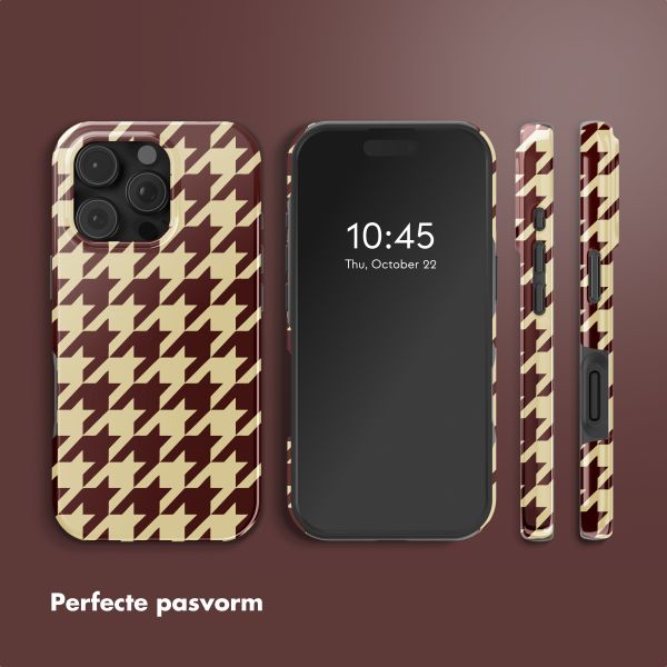 Selencia Vivid Backcover met MagSafe Apple iPhone 16 Pro - Pied-de-Poule