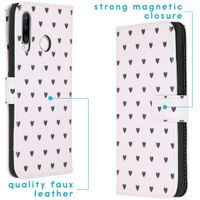 imoshion Design Softcase Bookcase Huawei P30 Lite - Hearts Allover