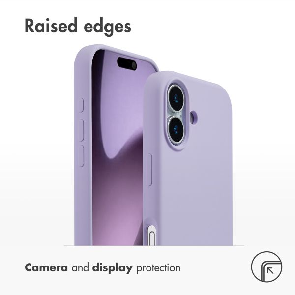 Accezz Liquid Silicone Back Cover with MagSafe Apple iPhone 17 - Purple