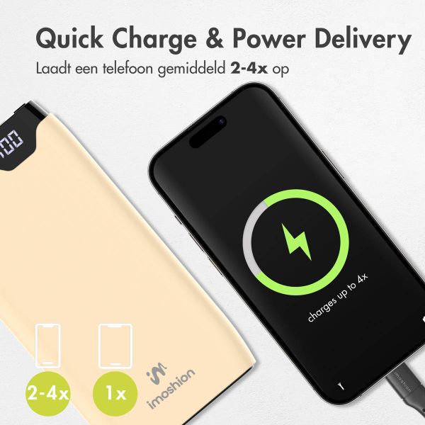 imoshion Powerbank - 20.000 mAh - Quick Charge en Power Delivery - Geel