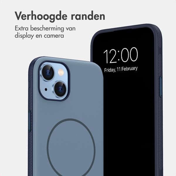 imoshion Color Backcover met Thin MagSafe Ring Apple iPhone 14 / 13 - Donkerblauw
