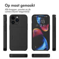 imoshion Backcover met pasjeshouder Apple iPhone 15 Pro Max - Zwart