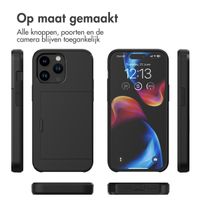 imoshion Backcover met pasjeshouder iPhone 15 Pro Max - Zwart