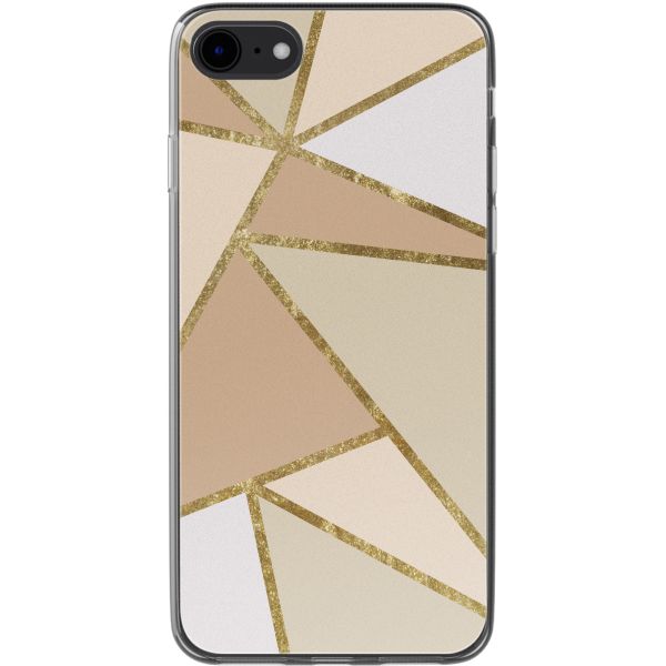 imoshion  Design hoesje iPhone SE (2022 / 2020) / 8 / 7 - Graphic Beige