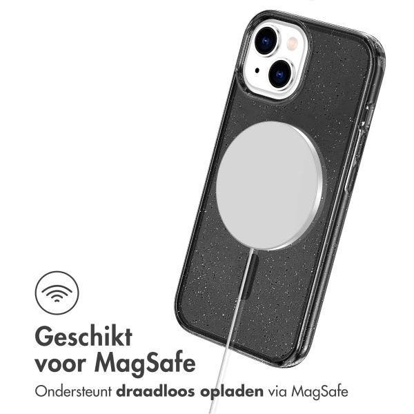 imoshion Sparkle Backcover met MagSafe Apple iPhone 14 - Glitter Zwart