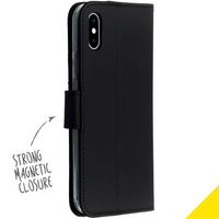 Accezz Wallet Softcase Bookcase Apple iPhone X / Xs - Zwart