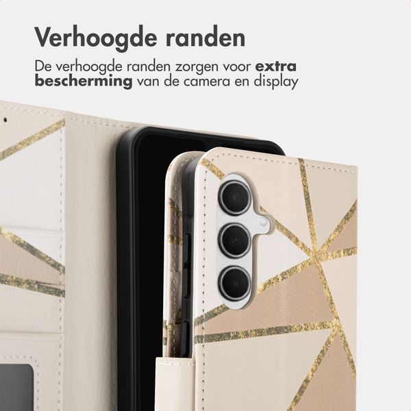 imoshion Design Bookcase Samsung Galaxy A36 - Beige Graphic