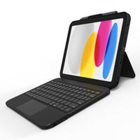 ZAGG Tough Keys QWERTY Keyboard Bookcase Apple iPad 11 (2025) 11 inch A16 / iPad 10 (2022) 10.9 inch - Zwart