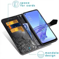 imoshion Mandala Bookcase Oppo A53 / Oppo A53s - Zwart