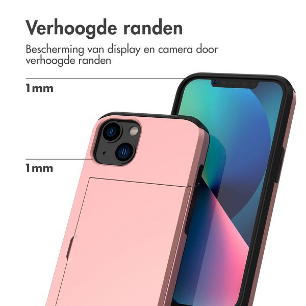 imoshion Backcover met pasjeshouder iPhone 13  - Rosé Goud