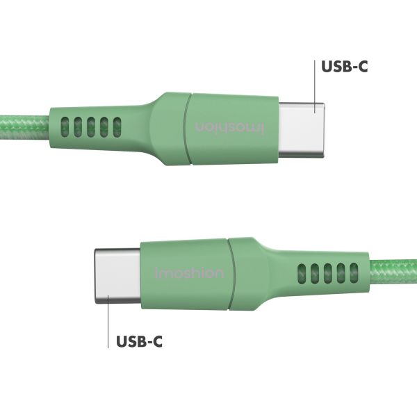 imoshion Braided USB-C naar USB-C kabel - 2 meter - Groen