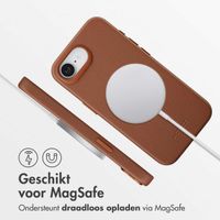 Accezz MagSafe Leather Backcover Apple iPhone 16e - Sienna Brown