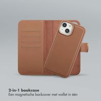 Selencia Olyn Uitneembare Bookcase met MagSafe Apple iPhone 15 - Bruin