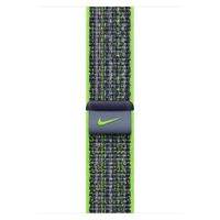 Apple Nike Sport Loop Band Apple Watch Series 1 t/m 10 / SE / Ultra (2) (44/45/46/49 mm) - Bright Green/Blue