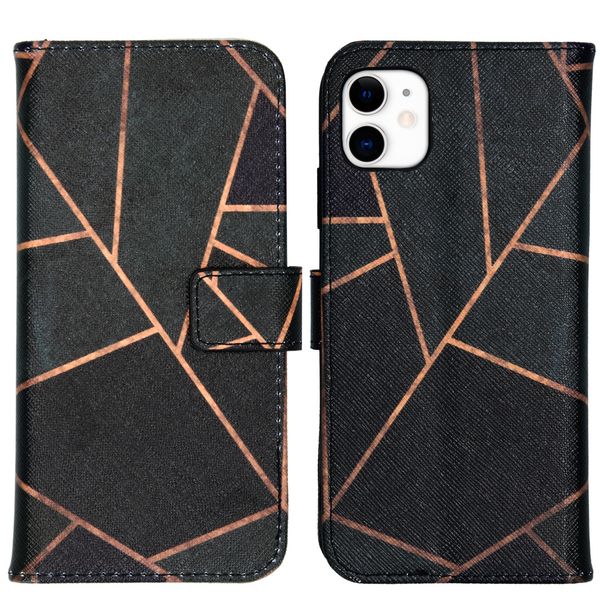 imoshion Design Softcase Bookcase iPhone 11 - Black Graphic