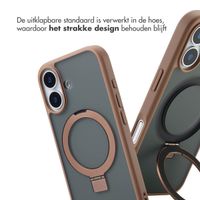 Accezz Ring Stand Backcover met MagSafe Apple iPhone 17 - Bruin