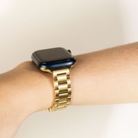 Selencia Slim Steel schakelbandje Apple Watch Series 1 t/m 9 / SE (38/40/41 mm) | Series 10 (42 mm) - Goud