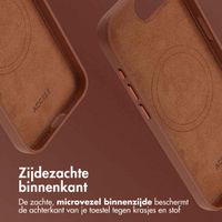 Accezz MagSafe Leather Backcover Apple iPhone 16e - Sienna Brown