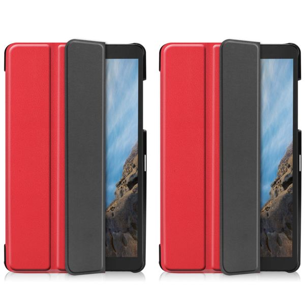 imoshion Trifold Bookcase Galaxy Tab A 8.0 (2019) - Rood