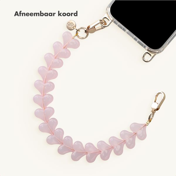 Selencia Lova Hartjes Polskoord - Milky Pink