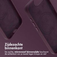 Accezz MagSafe Leather Backcover Apple iPhone 16e - Heath Purple