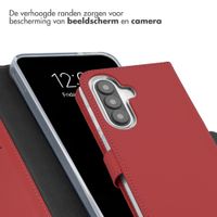 Selencia Echt Leren Bookcase Samsung Galaxy A27 (5G) - Rood