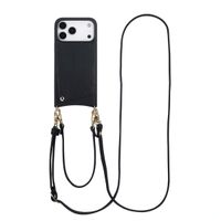 Selencia Nova Phone Case with Cord and Card Holder Apple iPhone 17 Pro Max - Black