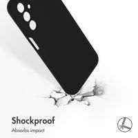 Accezz Liquid Silicone Backcover Samsung Galaxy A15 (5G/4G) - Zwart