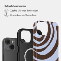 Selencia Vivid Backcover met MagSafe Apple iPhone 14 - Dream Swirl Chocolate