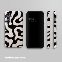 Selencia Vivid Backcover Samsung Galaxy S23 FE - Art Wave Black
