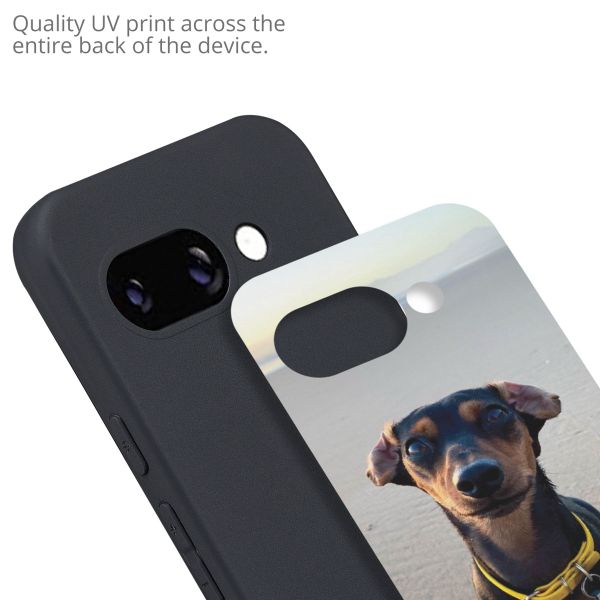 Ontwerp je eigen gel hoesje Google Pixel 9a - Zwart