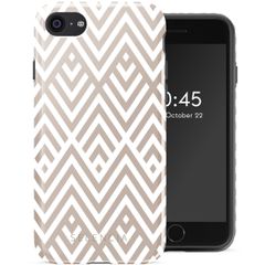 Selencia Vivid Tough Backcover iPhone SE (2022 / 2020) / 8 / 7 - Beige Zigzag