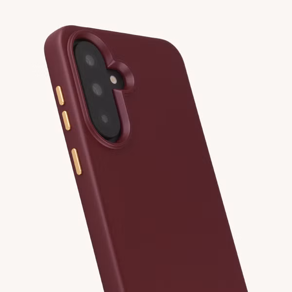 Selencia Rivièra MagSafe Backcover met afneembare haakjes Samsung Galaxy A36 / A56 - Bold Burgundy