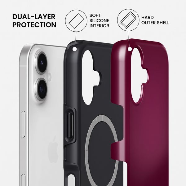 Burga Tough Case with MagSafe Apple iPhone 17 - Dark Cherry
