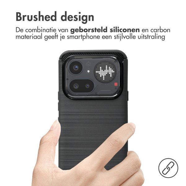 imoshion Brushed Backcover Nothing Phone (4a) Pro - Zwart