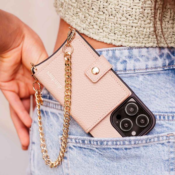 Dutchies MagSafe Backcover met pashouder Apple iPhone 12 (Pro) - Beige