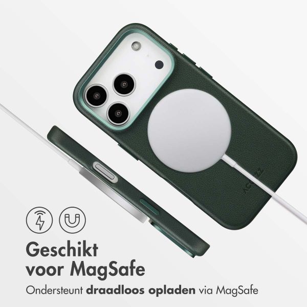 Accezz MagSafe Leather Backcover Apple iPhone 17 Pro - Cedar Green
