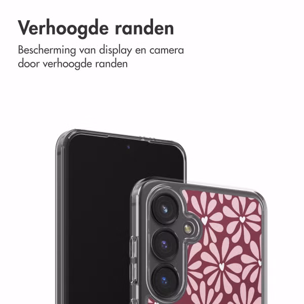 imoshion Design hoesje Samsung Galaxy S24 FE - Bloom Love Blush