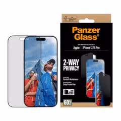 PanzerGlass Privacy Ultra-Wide Fit Anti-Bacterial Screenprotector incl. applicator Apple iPhone 17