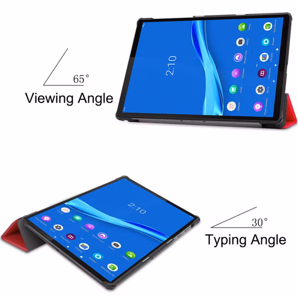 Stand Bookcase Lenovo Tab M10 Plus - Rood