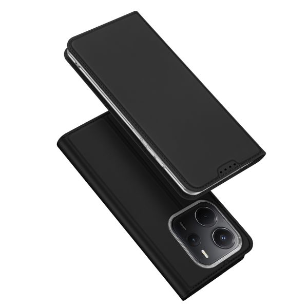 Dux Ducis Slim Softcase Bookcase Xiaomi Redmi Note 14 (4G) - Zwart