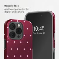 Selencia Vivid Case Apple iPhone 14 Pro - Happy Dots Burgundy