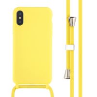 imoshion Siliconen hoesje met koord Apple iPhone X / Xs - Geel