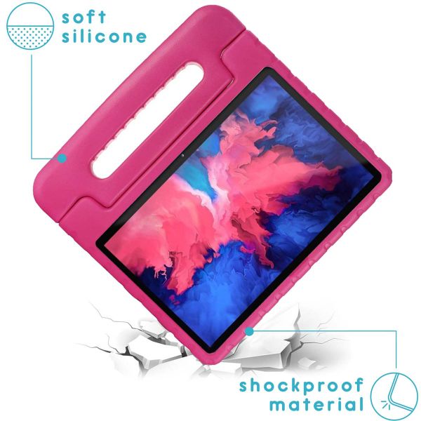 imoshion Kidsproof Backcover met handvat Lenovo Tab P11 Pro - Roze