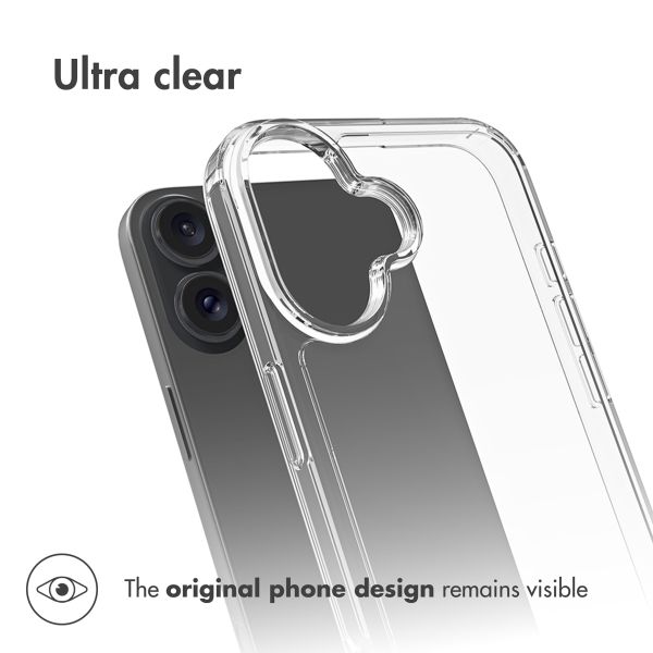 Accezz Xtreme Impact Back Cover Apple iPhone 16 Plus - Transparent