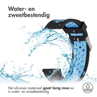 imoshion Siliconen sport bandje - Universeel 24 mm aansluiting - Zwart/Blauw