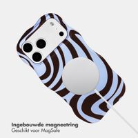 Selencia Vivid Wavy Backcover met MagSafe Apple iPhone 18 Pro Max / 17 Pro Max - Dream Swirl Chocolate