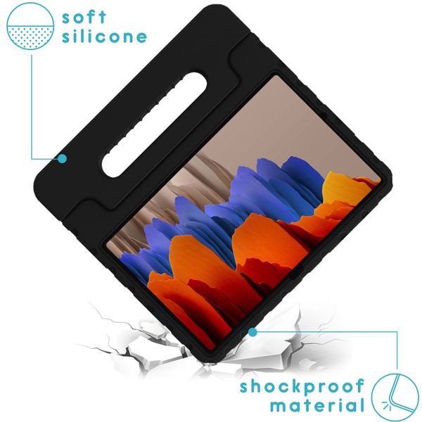 imoshion Kidsproof Backcover met handvat Samsung Galaxy Tab S8 Plus / S7 Plus / S7 FE 5G - Zwart
